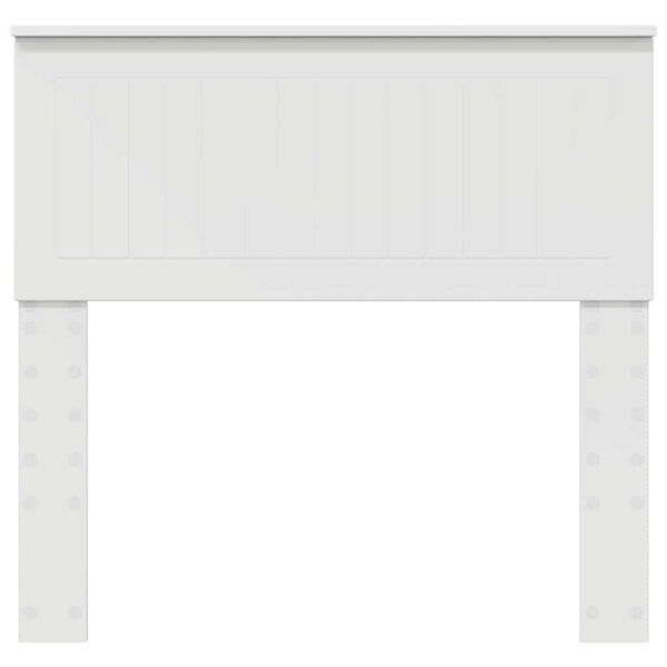 vidaXL Zadné čelo s čelnou doskou Biela 90 cm Kompozitné drevo