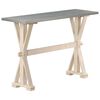 vidaXL Konzolov&yacute; stol&iacute;k so zinkovan&yacute;m povrchom 118x35x76 cm mangovn&iacute;kov&yacute; mas&iacute;v