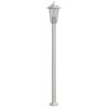 vidaXL Vonkaj&scaron;ia stojaca lampa strieborn&aacute; 120 cm nehrdzavej&uacute;ca oceľ