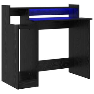 vidaXL St&ocirc;l Čierny dub 97 x 45 x 90 cm Kompozitn&eacute; drevo