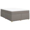 vidaXL Boxspring posteľ s matracom sivohned&yacute; 140x190 cm l&aacute;tka