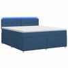 vidaXL Posteľ boxspring s matracom Modr&aacute; 140 x 190 cm L&aacute;tka