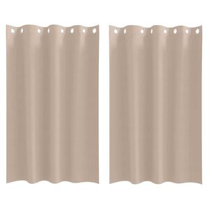 vidaXL Z&aacute;clony na zatemnenie s kr&uacute;žkami 2 pcs Sivohned&aacute; 175 x 140 cm