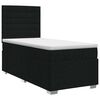 vidaXL Posteľ boxspring s matracom Čierna 90 x 190 cm L&aacute;tka