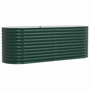vidaXL Zv&yacute;&scaron;en&yacute; z&aacute;hon Zelen&aacute; 240 x 80 x 81 cm Oceľ