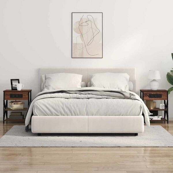 vidaXL Nočn&yacute; stol&iacute;k Hned&yacute; dub 41 x 31 x 51 cm Kompozitn&eacute; drevo