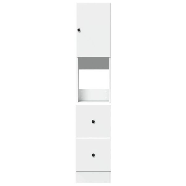 vidaXL Kuchynská skrinka biela 35x50x180 cm kompozitné drevo