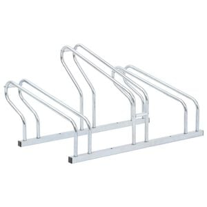 vidaXL Stojan na 3 bicykle podlahov&yacute; voľne stojaci pozinkovan&aacute; oceľ