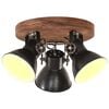 vidaXL Industri&aacute;lna stropn&aacute; lampa 25 W, čierna 42x27 cm E27