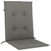 vidaXL Vankúše na stoličky 4 ks tmavosivá melanž 100x50x4 cm látka
