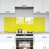 vidaXL Kuchynský backsplash 2 pcs Žltá 70 x 50 cm tvrdené sklo