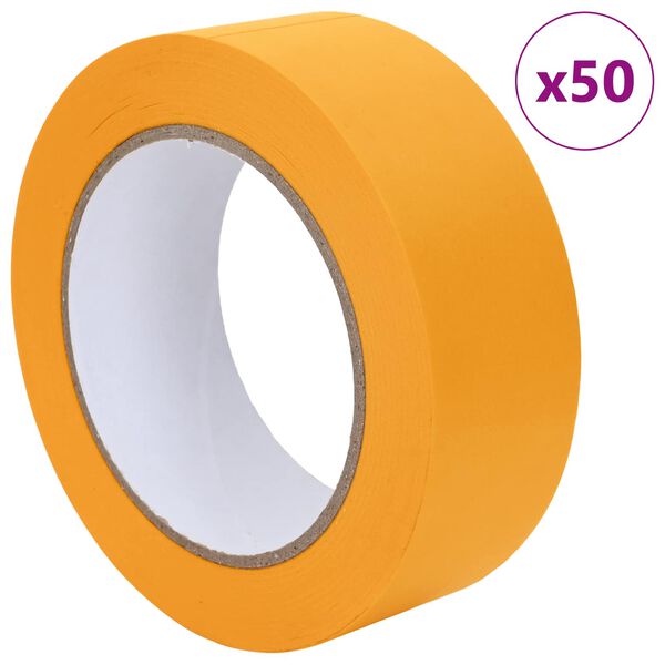 vidaXL P&aacute;sky na maliarske maskovanie 50 pcs Žlt&aacute; 38mm x 50m Papier