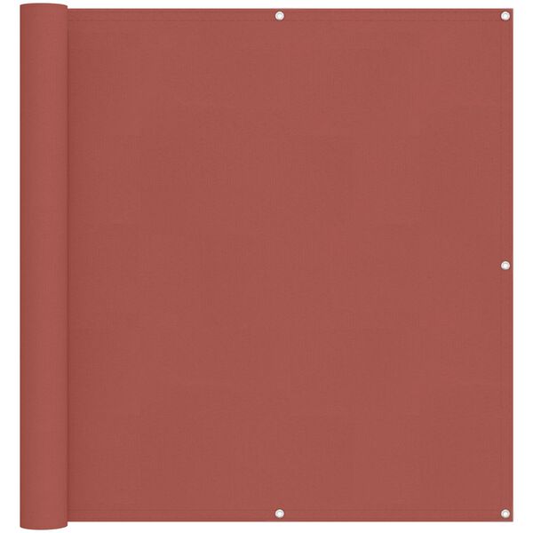 vidaXL Balk&oacute;nov&aacute; obrazovka Tehlov&aacute; 110 x 200 cm Oxfordsk&aacute; l&aacute;tka