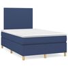 vidaXL Boxspring posteľ s matracom modr&aacute; 120x190 cm l&aacute;tka