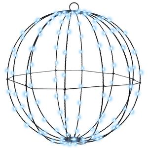 vidaXL Lopta Studen&aacute; biela 40 x 40 x 42 cm Kov 120 LED