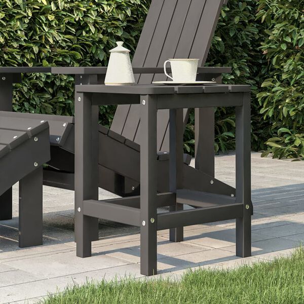 vidaXL Z&aacute;hradn&yacute; st&ocirc;l Adirondack antracitov&yacute; 38x38x46 cm HDPE