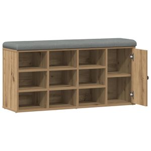 vidaXL Lavička na top&aacute;nky Artisan Dub 102x32x50 cm Kon&scaron;trukčn&eacute; drevo