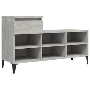 vidaXL Botn&iacute;k bet&oacute;novo siv&yacute; 102x36x60 cm spracovan&eacute; drevo