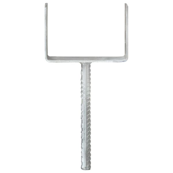 vidaXL Kotviace p&auml;tky 6 ks, strieborn&eacute; 12x6x30 cm, pozinkovan&aacute; oceľ