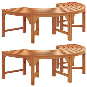 vidaXL Stromov&aacute; lavička 8 -Seater 2 ks 160 x 80 x 45cm Pr&iacute;rodn&aacute;