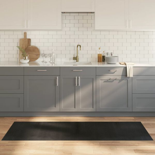 vidaXL Koberec obdĺžnikov&yacute; čierny 70x200 cm bambus