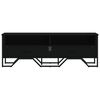 vidaXL TV stol&iacute;k čierny 122x34x41 cm kompozitn&eacute; drevo