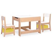 vidaXL Detský stôl s 2 stoličkami MDF