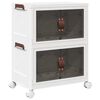 vidaXL stohovateľn&yacute; &uacute;ložn&yacute; box kolesami 2vrstvov&yacute; 28L 48,5x29,5x59,5cm