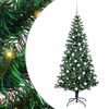 vidaXL Umel&yacute; predsvieten&yacute; vianočn&yacute; stromček Zelen&aacute; 180 cm PVC a kov