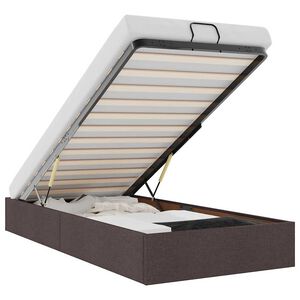 vidaXL Osmansk&yacute; r&aacute;m postele bez matraca tmavohned&aacute; 90x190 cm l&aacute;tka