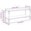 vidaXL TV skrinka Staré drevo 100x33x41cm Inžinierske drevo a železo