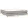 vidaXL Boxspring posteľ s matracom svetlosiv&aacute; 100x200 cm l&aacute;tka