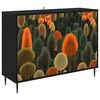 vidaXL Serv&iacute;rovacia skriňa ZAANDAM Čierny dub 102 x 33 x 76 cm