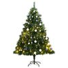 vidaXL Umel&yacute; v&yacute;klopn&yacute; vianočn&yacute; stromček 300 LED a sada g&uacute;ľ 180 cm