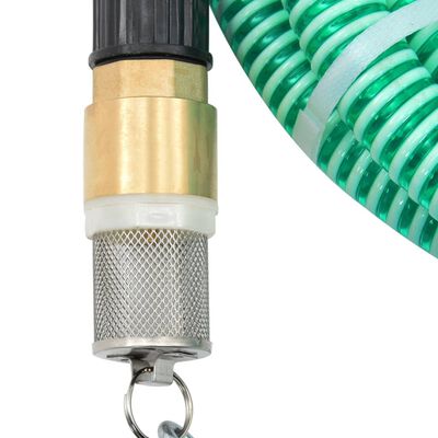 vidaXL Odsávacia hadica s mosadznými spojkami, zelená 1,1" 7 m, PVC