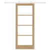 vidaXL Posuvné dvere ORKDAL Prírodná 83 x 202 cm