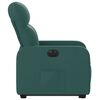 vidaXL Elektrick&eacute; zdv&iacute;hacie mas&aacute;žne kreslo tmavozelen&eacute; l&aacute;tkov&eacute;