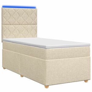 vidaXL Posteľ boxspring s matracom Kr&eacute;mov&aacute; 80 x 200 cm L&aacute;tka