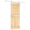 vidaXL Posuvn&eacute; dvere Pr&iacute;rodn&aacute; a biela 80 x 210 cm