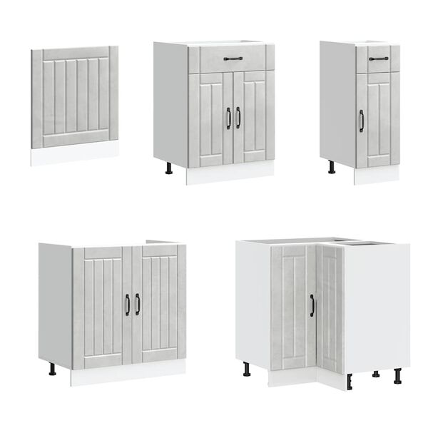 vidaXL 11-dielna sada kuchynsk&yacute;ch skriniek Lucca, kompozitn&eacute; drevo