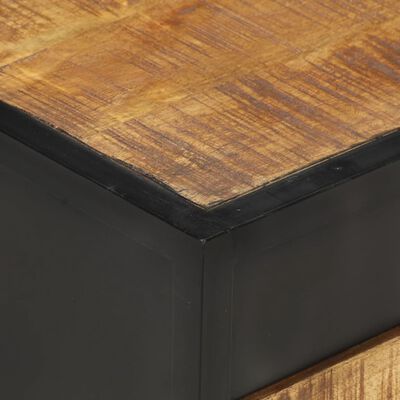 vidaXL Nočný stolík 40x40x35 cm surové mangovníkové drevo