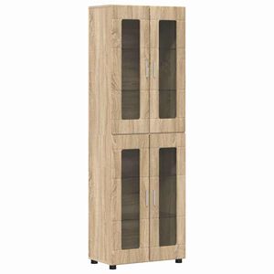 vidaXL Highboard FLORIN 60 x 35 x 182 cm Sonoma dub Kompozitn&eacute; drevo