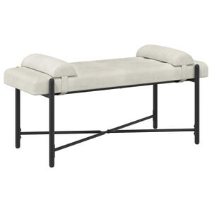 vidaXL Lavica s gomb&iacute;kmi a vank&uacute;&scaron;mi Kr&eacute;mov&aacute; 110 x 40 x 46 cm Zamat