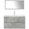 vidaXL 3-dielna sada kúpeľňového nábytku betónová kompozitné drevo