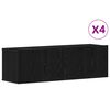vidaXL Zostava TV skriniek N&aacute;stenn&yacute; 4 pcs Čierny dub 100 x 30 x 30 cm