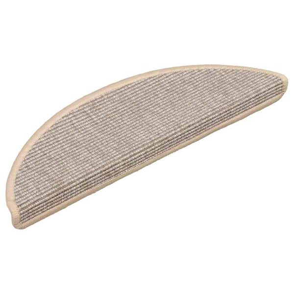 vidaXL Schodov&eacute; rohože 15 ks 56x17x3 cm strieborn&eacute; polkruhov&eacute;