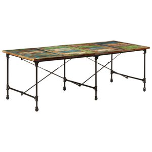 vidaXL Jed&aacute;lensk&yacute; st&ocirc;l 220x90x77 cm recyklovan&yacute; mas&iacute;v