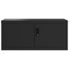 vidaXL Kartot&eacute;ka čierna 90x40x145 cm oceľov&aacute;
