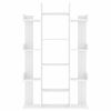 vidaXL Knižnica, biela 86x25,5x140 cm, kompozitn&eacute; drevo