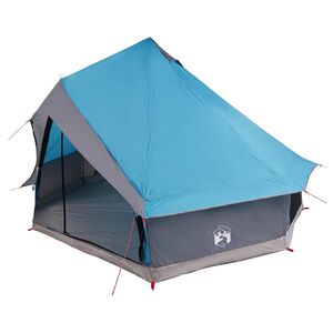 vidaXL Rodinn&yacute; tipi stan so strechou Modr&aacute; a &scaron;ed&aacute; 400 x 346 x 250 cm